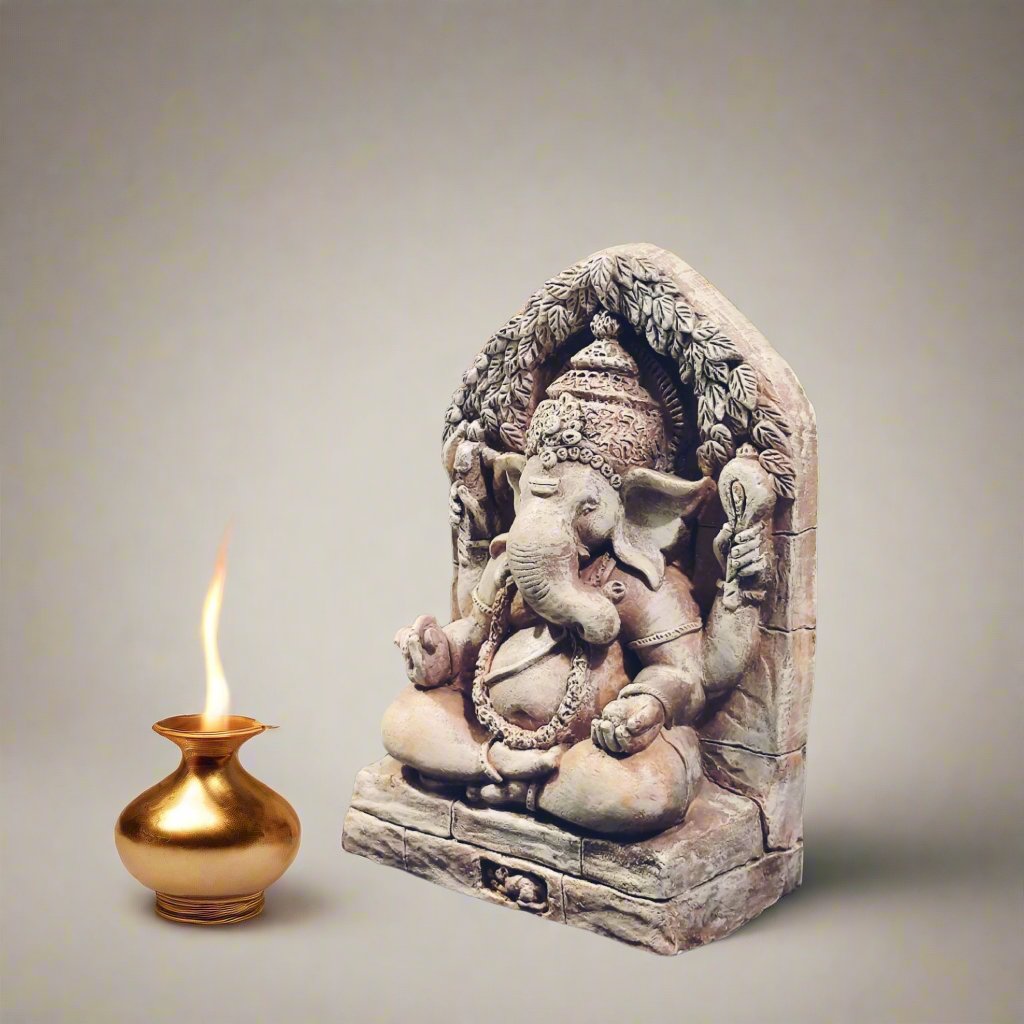 Ganesha sitting under tree